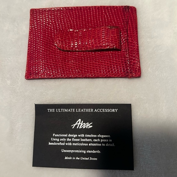 Abas red card and money holder in alligator leather - Picture 2 of 7